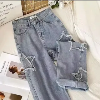 Pantalones vaqueros anchos mujer talla M