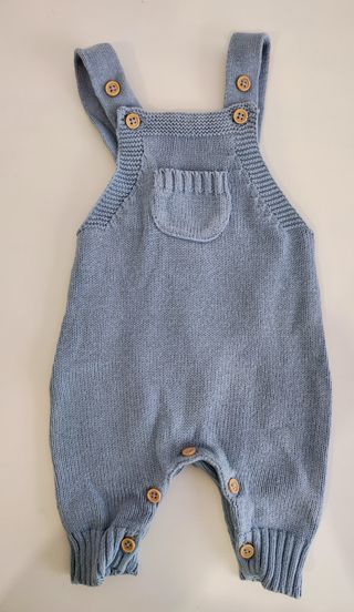 Peto bebé punto azul 0-1 meses TEX
