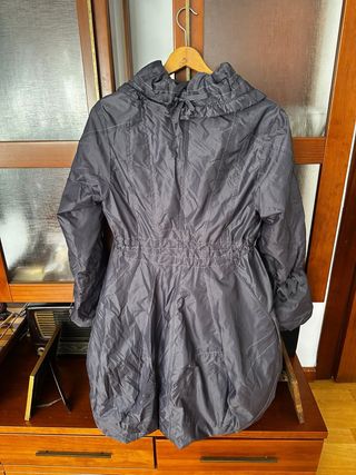 Parka/gabardina morada mujer