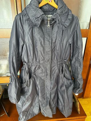Parka/gabardina morada mujer