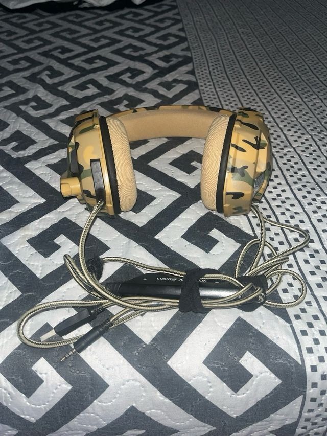 Cascos Camuflaje Beige y Verde