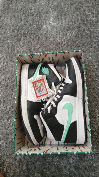 Zapatos Jordan Negro Blanco