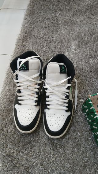 Zapatos Jordan Negro Blanco
