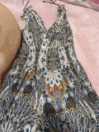 Mono largo estampado mujer