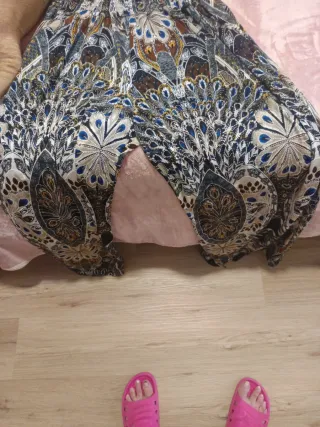 Mono largo estampado mujer