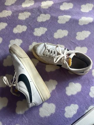 Nike Blazer Platform Beige y Blanco