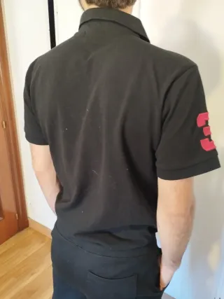 Polo Ralph Lauren Negro Logo Rosa
