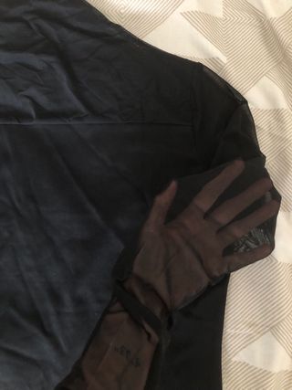 Camiseta manga larga cuello alto mujer