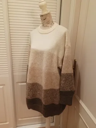 VESTIDO NUEVO PUNTO ZARA, T-L