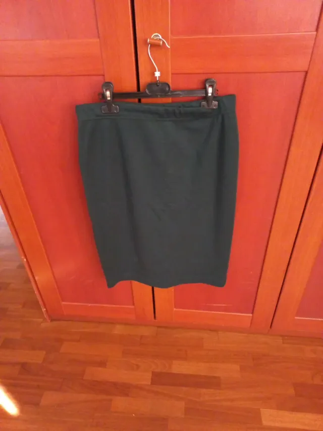 Gonna invernale donna maglia verdone