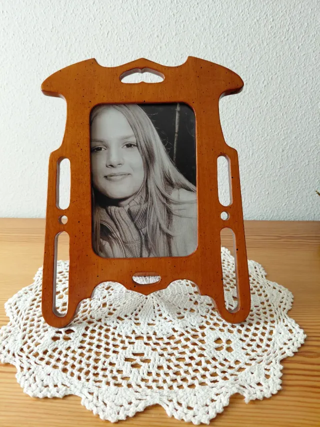 Marco de fotos vintage de madera