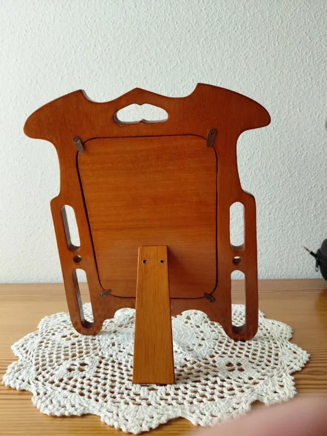 Marco de fotos vintage de madera