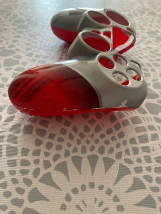Carcasa Mando PS4 WWE Plata y Roja