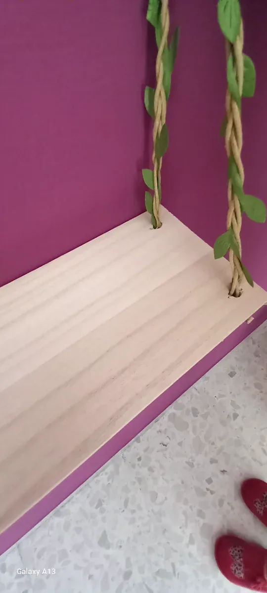 2 mensole in legno chiare 