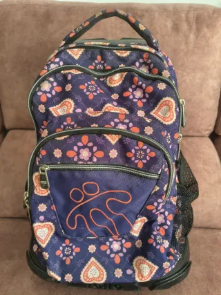 Mochila Totto Morada Estampada