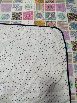 Colcha reversible de tela para cama de 1,50
