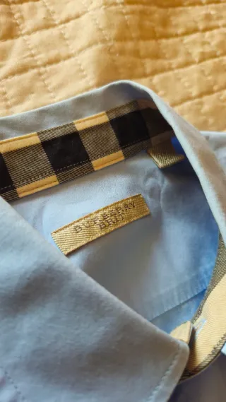 Camicia Burberry Uomo Azzurra