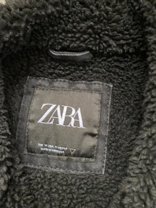 Chaqueta vaquera Zara con forro sherpa