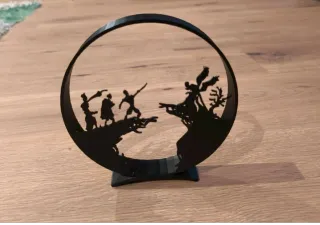 Anagrama decorativo Las reliquias de la muerte