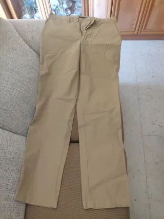 Pantalones chinos Massimo Dutti marrones talla 44
