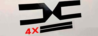 Pegatinas letras DACIA y logo Frontal con líneas
