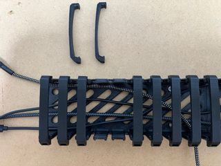 Organizador y recoge cables para setup