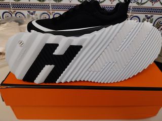 Tenis Hermes Negro/Blanco