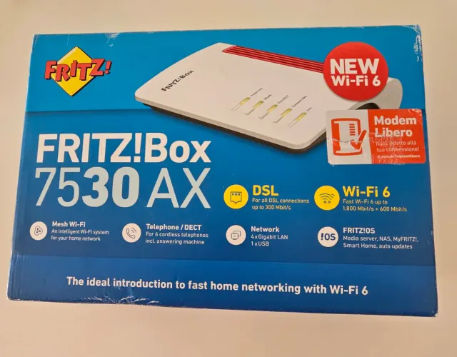 Fritz!Box 7530 AX wifi6 libero