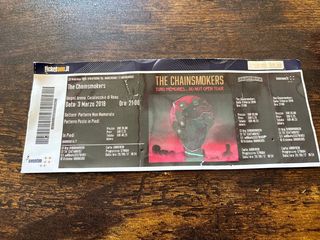 Biglietto The Chainsmokers - 3 Marzo 2018