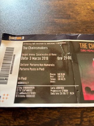 Biglietto The Chainsmokers - 3 Marzo 2018