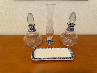 Conjunto vintage tocador 4 piezas