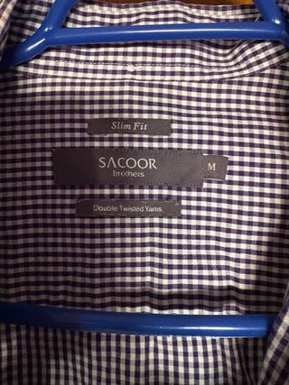 Camisa SALOON cuadros azul y blanco
slim fit