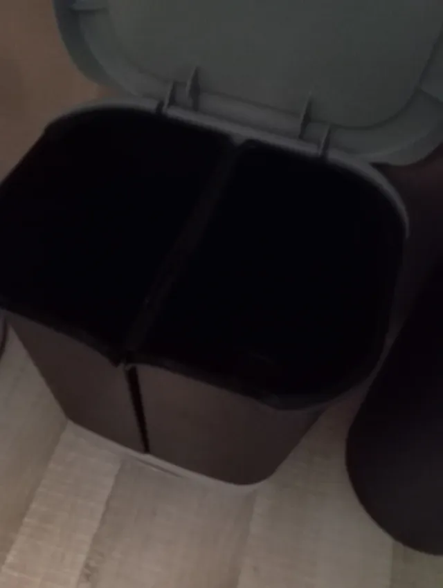 Cubo basura reciclaje 2 compartimentos