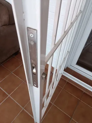 PUERTA REJA DE HIERRO BLANCA.
Leer descripción.
