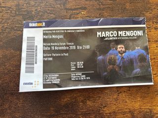 Biglietto Marco Mengoni - Firenze 19/11/2019