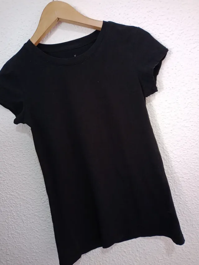 Camiseta negra básica mujer Talla S