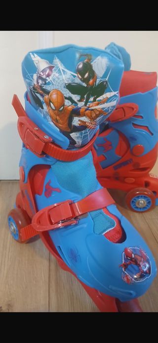 Patines Spiderman para niño 1 uso talla 29 al 32