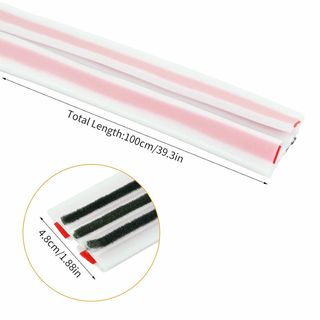 Burlete Bajo Puerta Autoadhesivo 1 m PVC Blanco