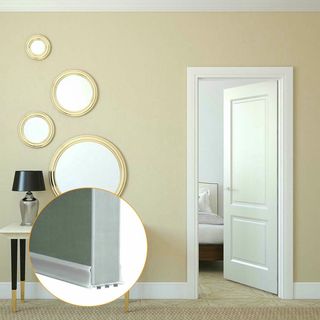 Burlete Bajo Puerta Autoadhesivo 1 m PVC Blanco