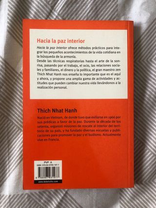 Hacia la paz interior - Thich Nhat Hanh