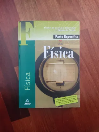 Física. Prueba específica. Prueba de acceso a...