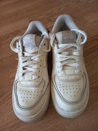 Zapatillas Nike Air Force 1 Beige/Blanco