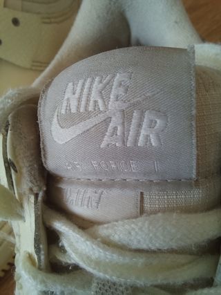 Zapatillas Nike Air Force 1 Beige/Blanco