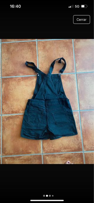 Peto corto vaquero negro
