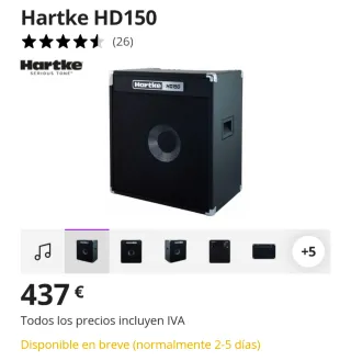 Amplificador Bajo Hartke HD150