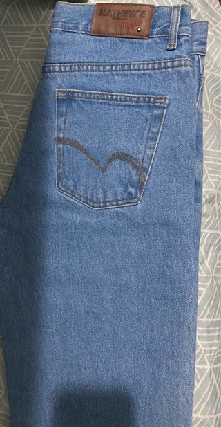 Pantalón Jean Mujer Mathew's Original Azul