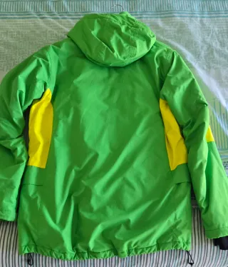 Chaqueta de esquí/nieve verde y amarilla