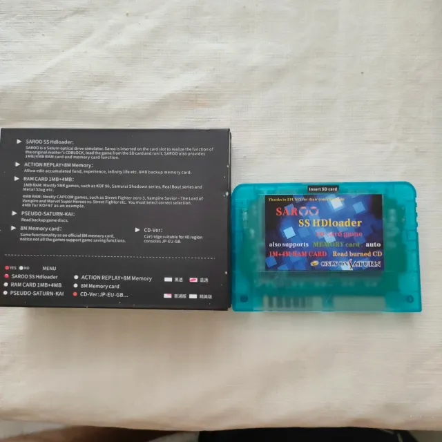 Saroo SS HDloader + Tarjeta SD 64GB Sega Saturn