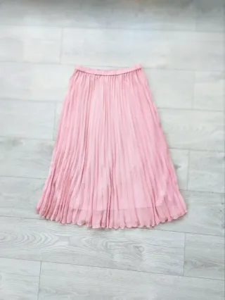 H&M Talla L - Falda midi rosa