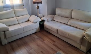 Conjunto de sofás de tela